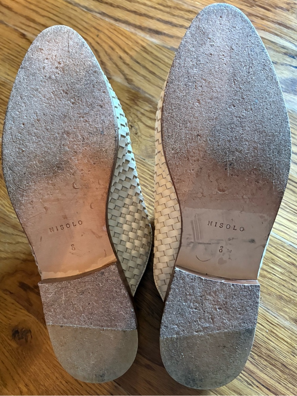 Nisolo Ama Woven Mule in Bone Size 8, EUC - Picture 5 of 6